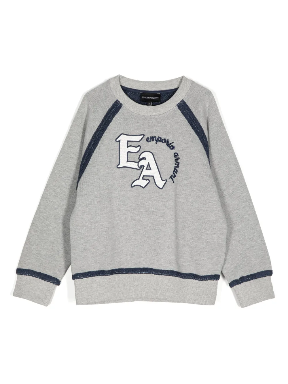 

Толстовка с нашивкой-логотипом Emporio Armani Kids, серый