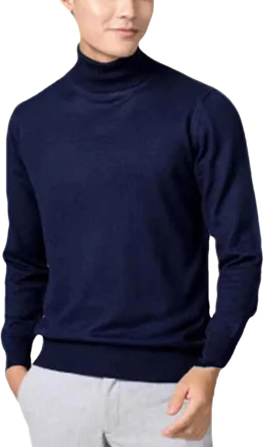 

Свитер водолазка из смесовой кашемира и хлопка для мужчин