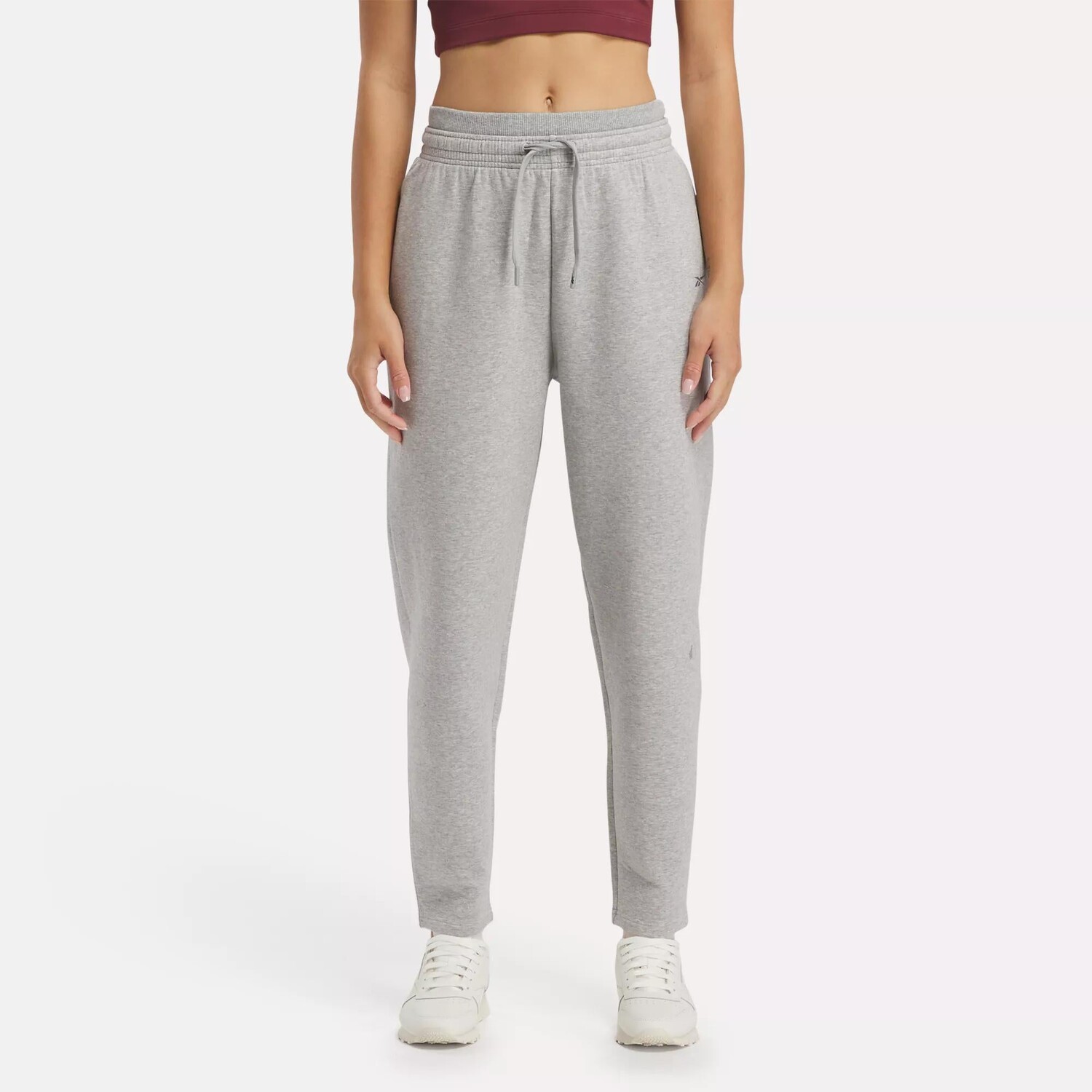 

Хлопковые трикотажные брюки DreamBlend Reebok, цвет Medium Grey Heather