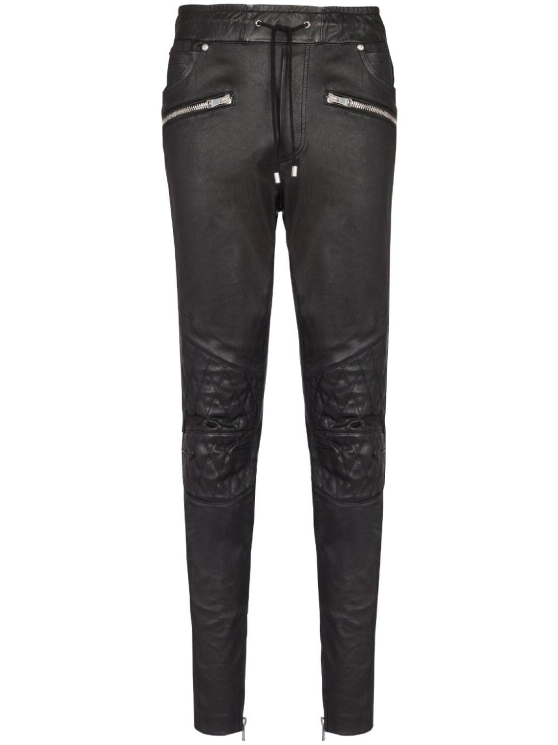 

Balmain кожаные брюки, черный