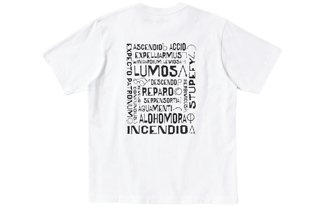 Футболка с логотипом Гарри Поттера, унисекс, белая Uniqlo, белый — фото 2