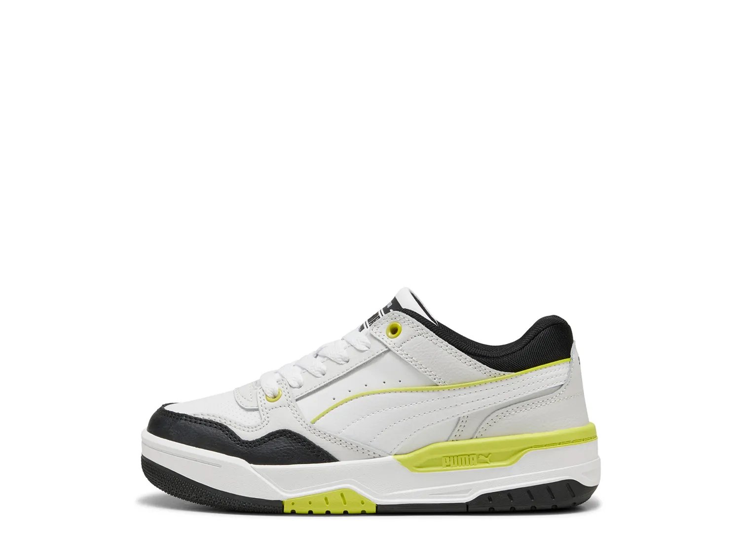 Кроссовки Puma Rebound Retro Sneaker - Kid's, белый/черный/зеленый — фото 2