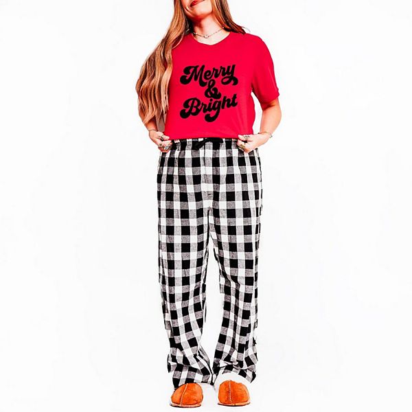 

Пижамный комплект в яркую клетку Simply Sage Market