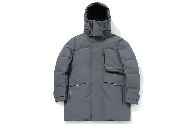 

LINING Спортивная куртка пуховик мужская, Thunderstorm Gray