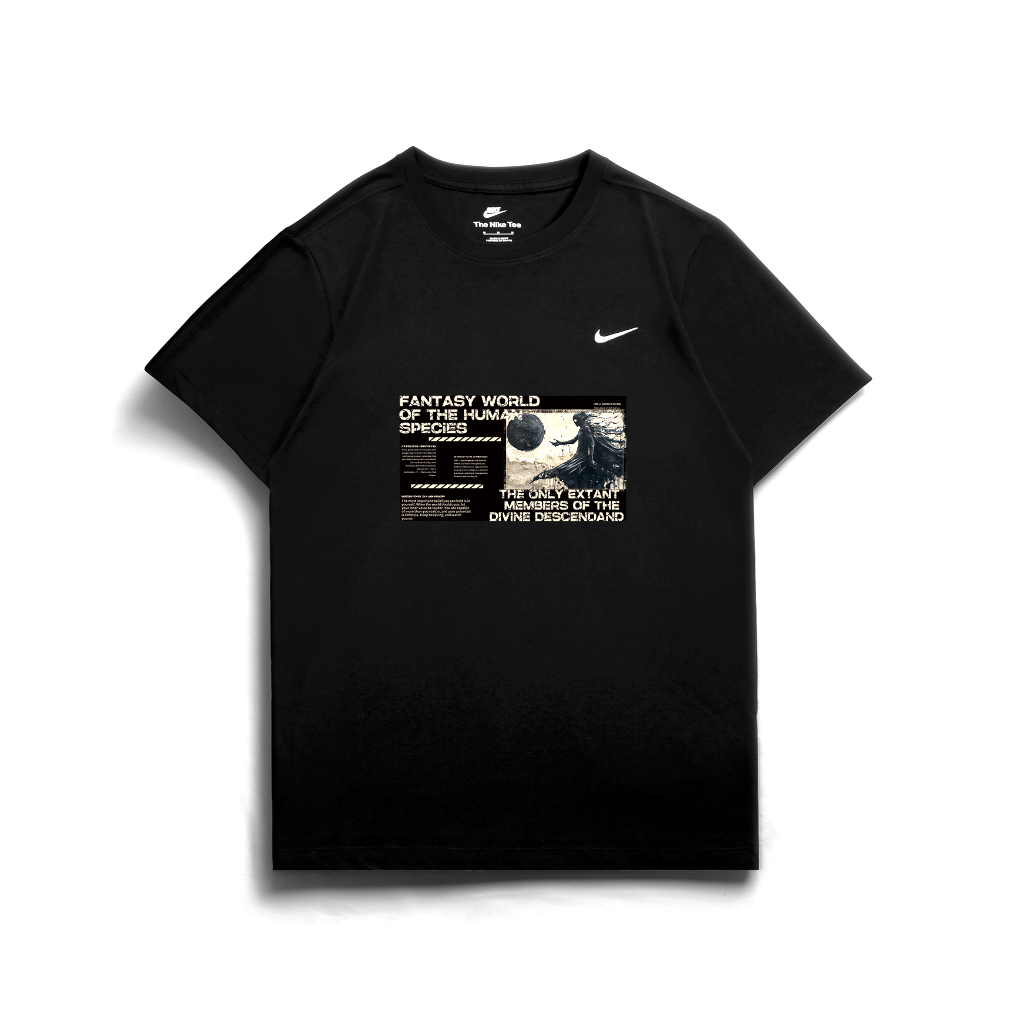 

Nike Спортивная футболка унисекс черная, Черный, Nike Спортивная футболка унисекс черная