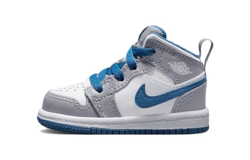 

Сандалии Jordan 1 Mid True Blue Cement TD