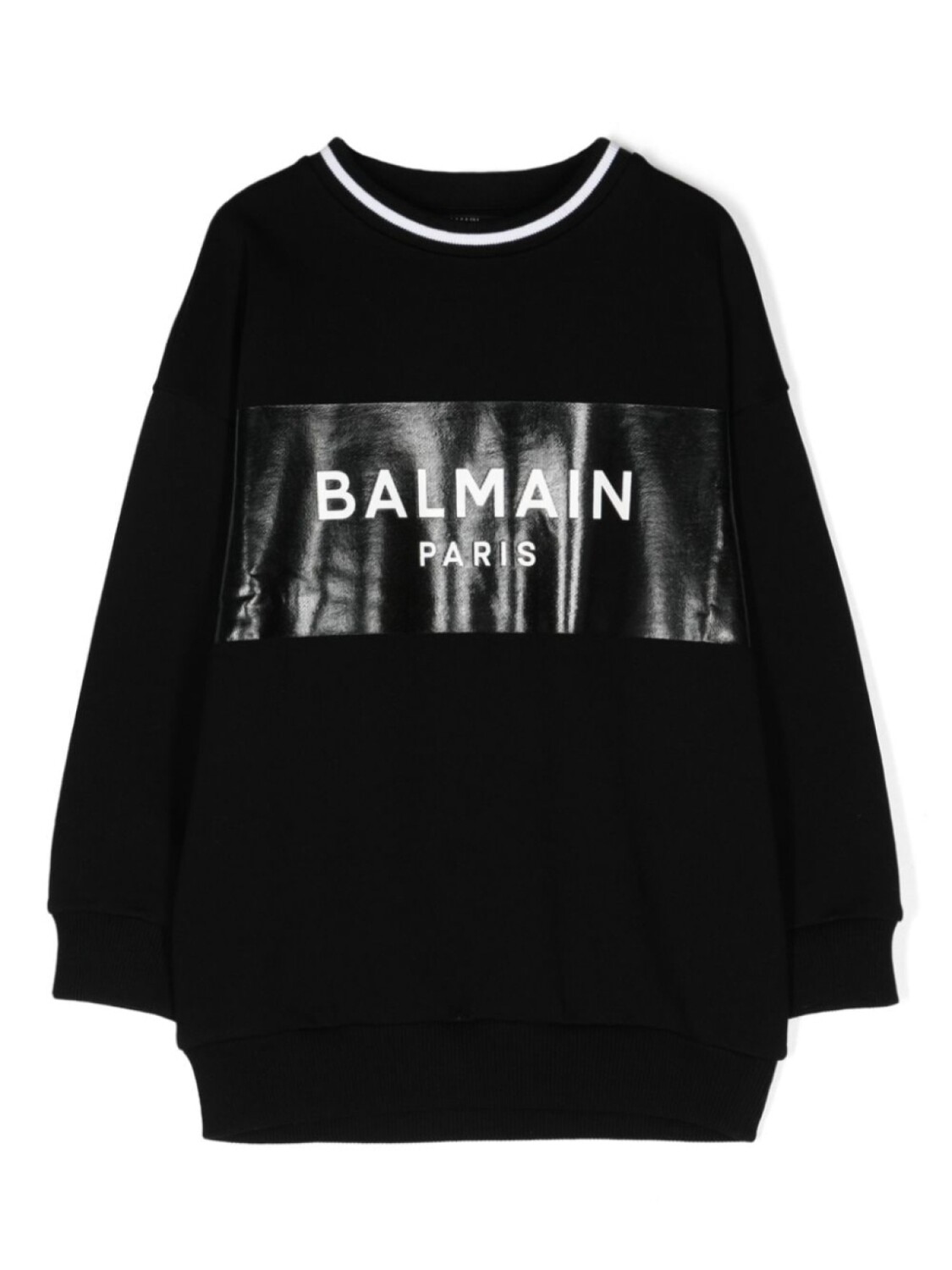

Balmain Kids хлопковая толстовка с логотипом, черный
