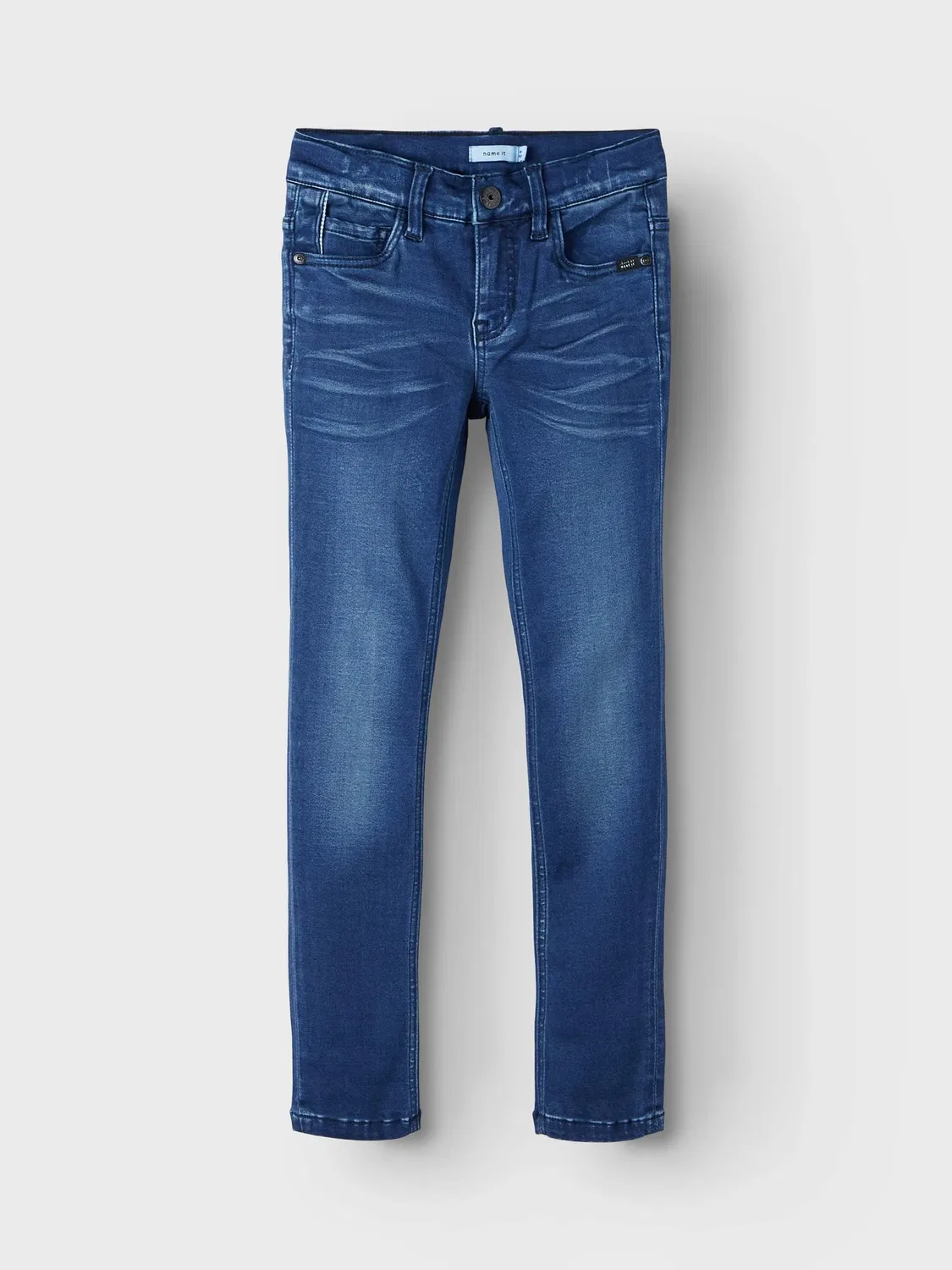 Джинсы slim fit, Name it, dark blue denim — фото 2