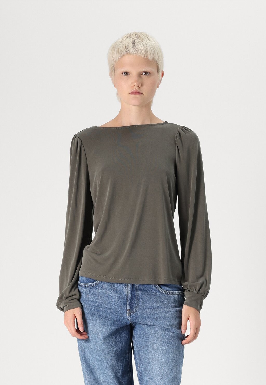 

Топ с длинными рукавами ONLFREE LIFE BOATNECK ONLY, темно-зеленый