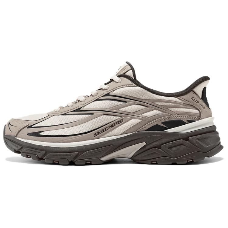 Skechers Низкие массивные кроссовки для мужчин, коричневый — фото 3