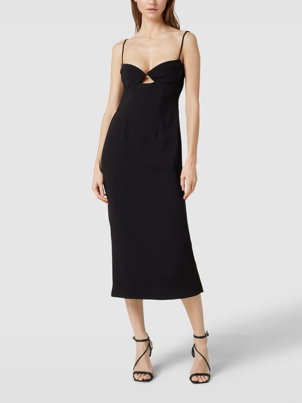 

Платье миди с вырезом, модель 'VIENNA MIDI DRESS' Bardot, черный