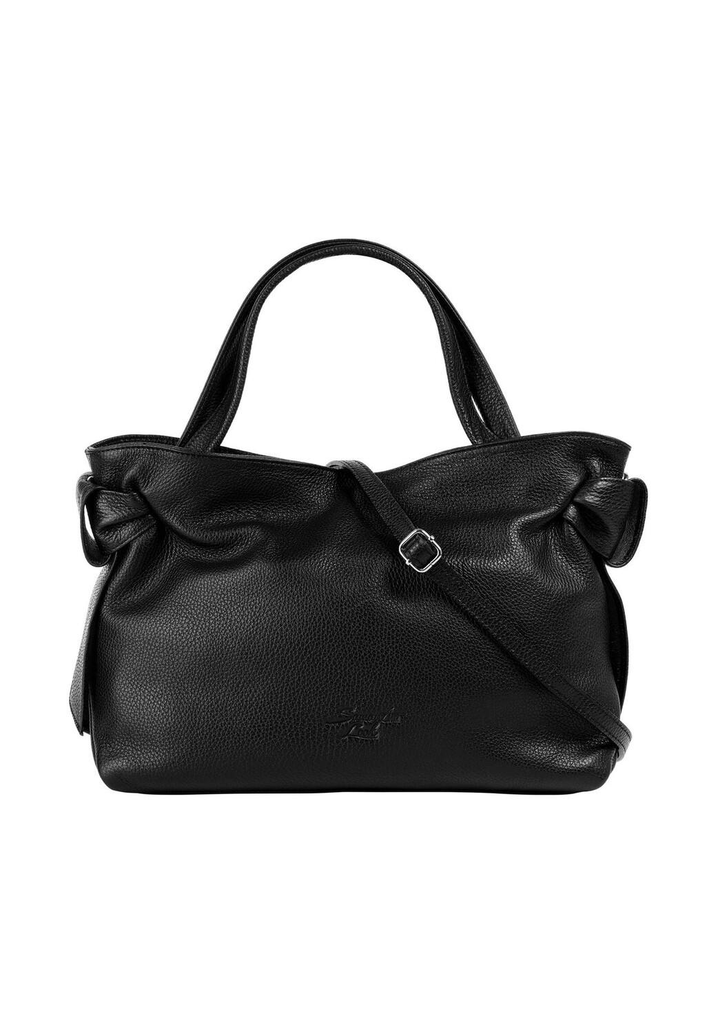 

Сумочка, натуральная кожа, производство Италия Samantha Look, черный
