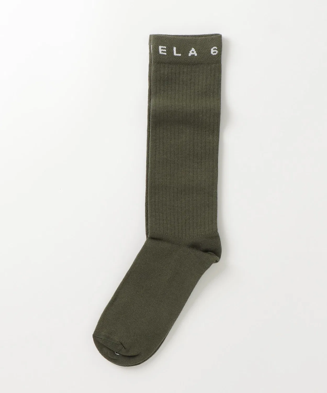 Носки MM6 Maison Margiela Kids & Junior с логотипом, хаки