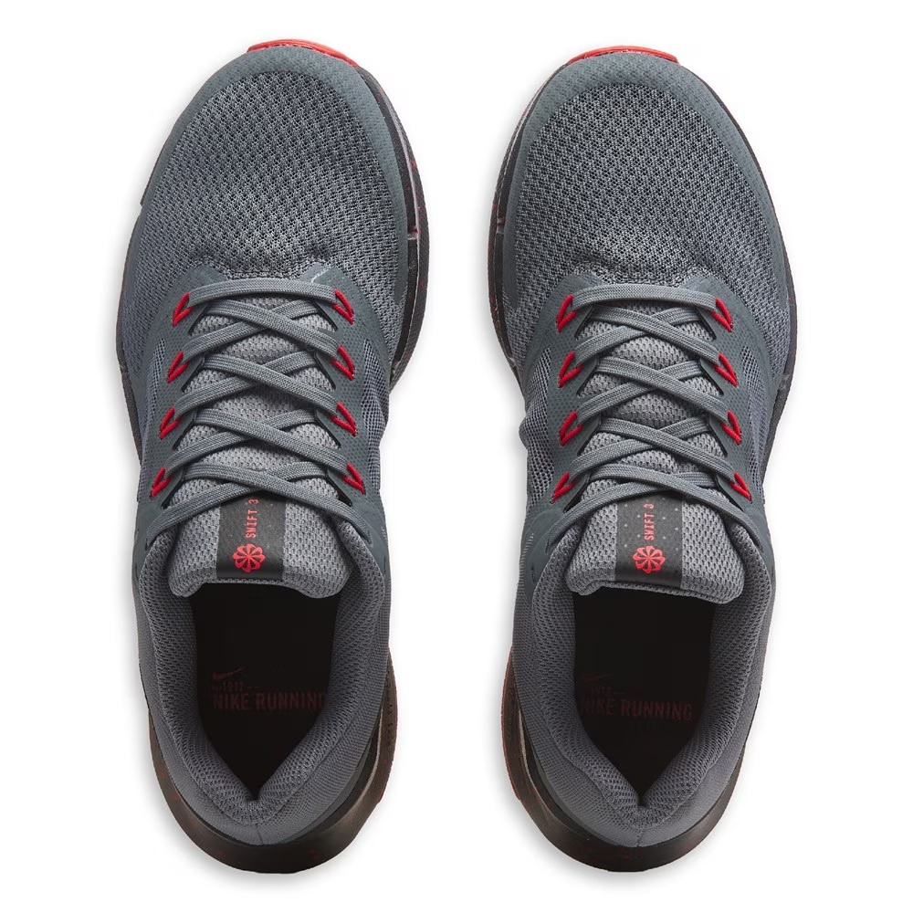 Кроссовки для бега Nike Run Swift 3, серый/черный/красный — фото 4