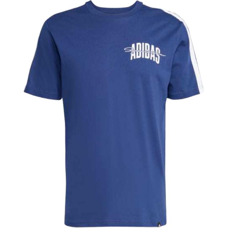 

AdiClub Collegiate Script Graphic Tee Adidas, темно-синий