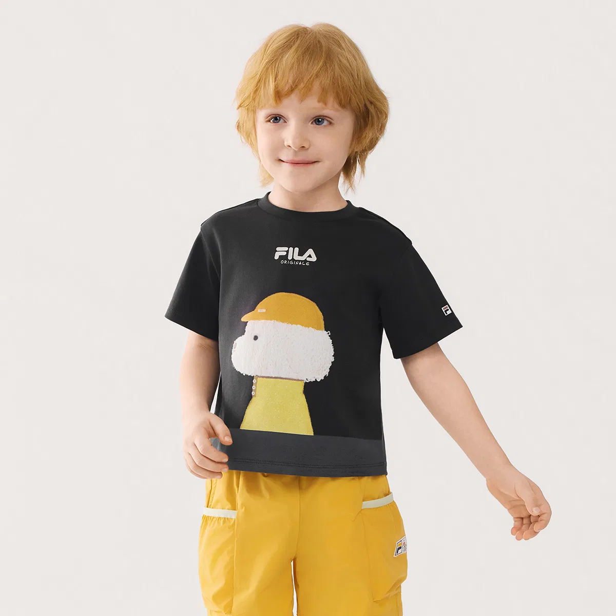 Футболка Meteorite Black Kids' FILA KIDS — фото 4