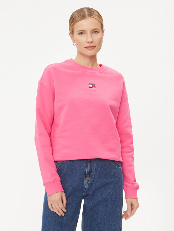 

Толстовка свободного кроя Tommy Jeans, розовый