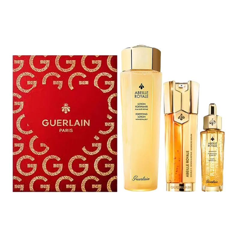 GUERLAIN Набор сыворотки Imperial Bee Essence для увлажнения и восстановления кожи, лимитированное издание к празднику Циси, 2 шт по 50 мл + 150 мл + 50 мл, Restorative Honey 50ml+Essence Lotion 150ml+Dual-Action Serums 50ml — фото 4