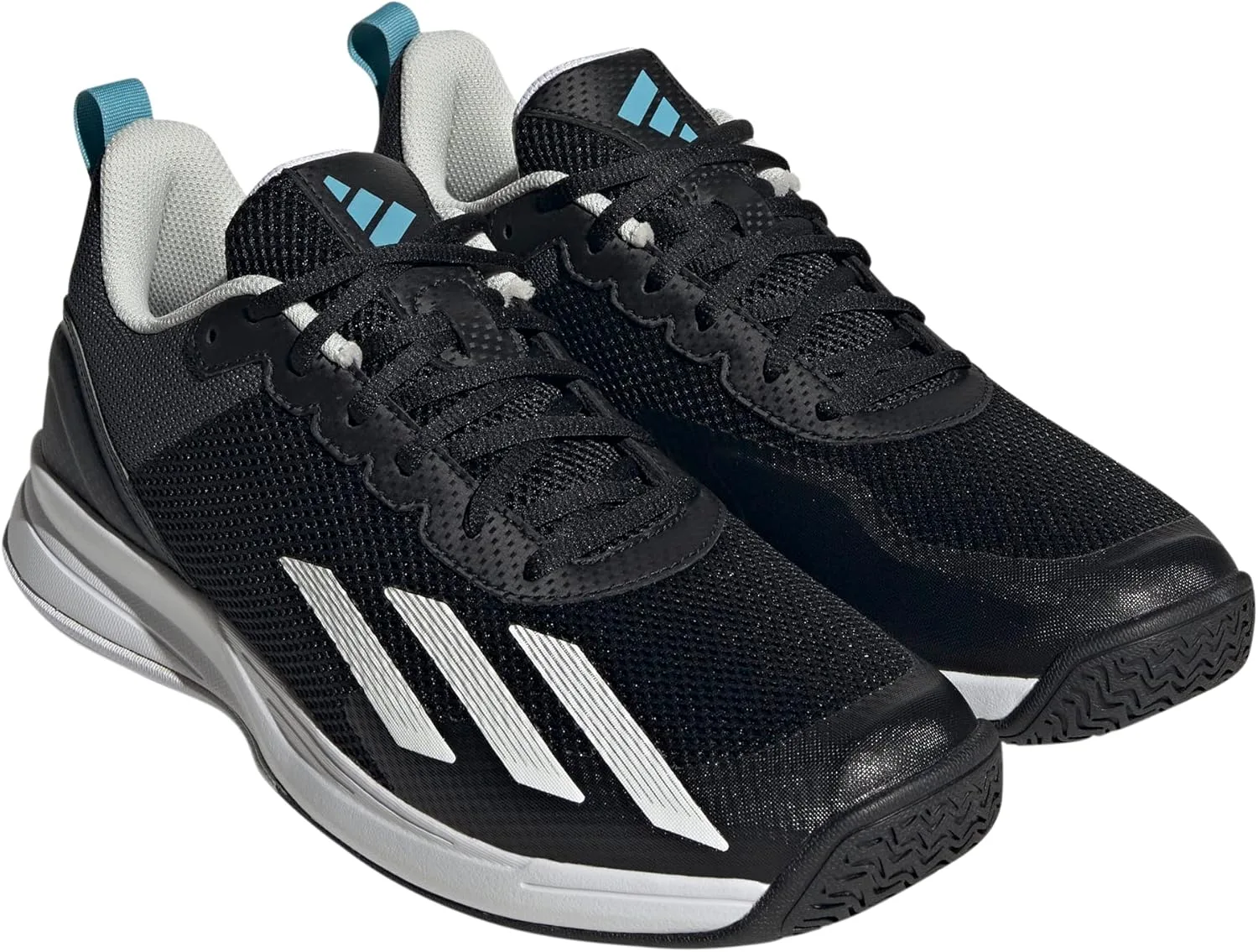 Мужские теннисные кроссовки Courtflash Speed adidas, черно-белый — фото 2