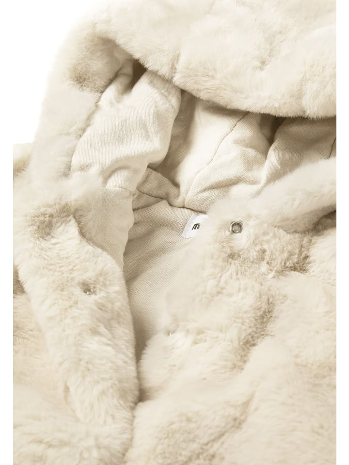 Minoti Куртка из искусственного меха 25BABYFUR7 белого цвета — фото 3