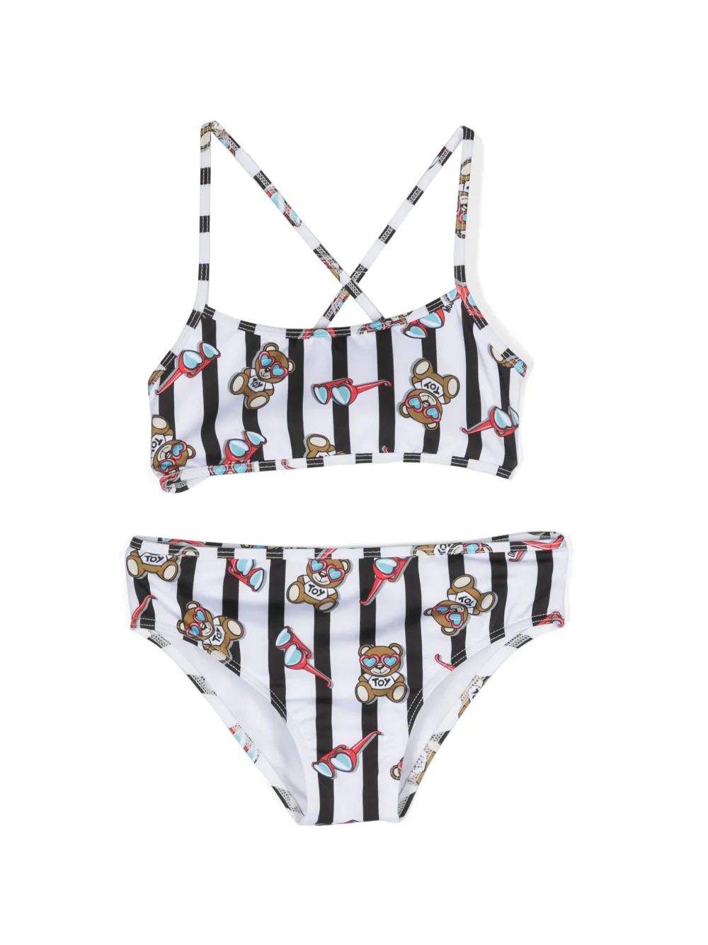 

Комплект нагрудников с принтом Teddy Bear Moschino Kids, белый
