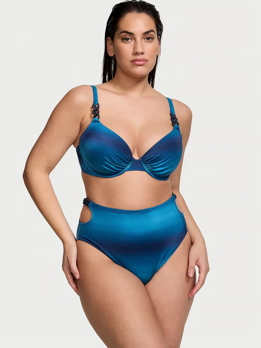 

Бикини-топ с эффектом цепочки Icon Victoria'S Secret Swim, синий