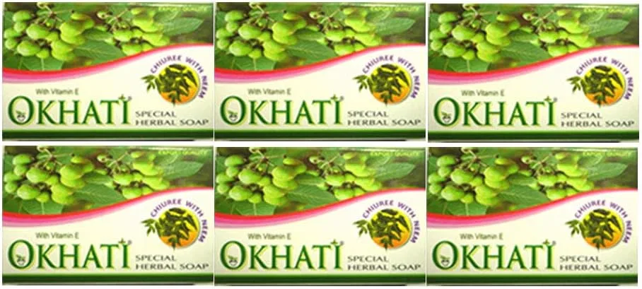 Мыло Neem Okati Chiuri, 100 г x 6, без цвета