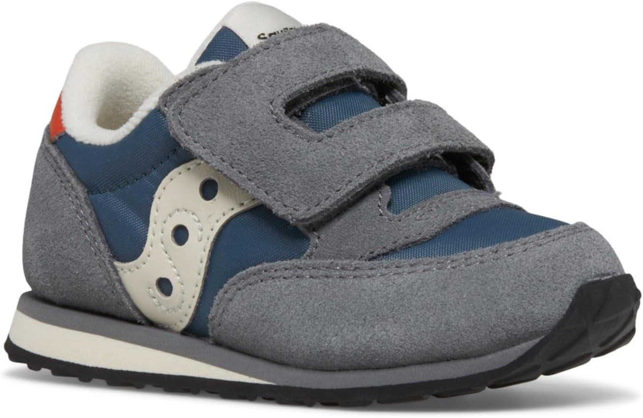 

Детские кроссовки Saucony Baby Jazz на липучках, синий/оранжевый/серый