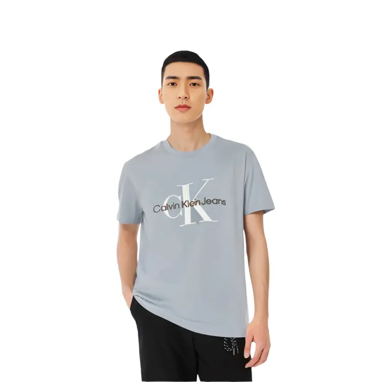 Футболка мужская небесно-голубая Calvin Klein, голубой — фото 4