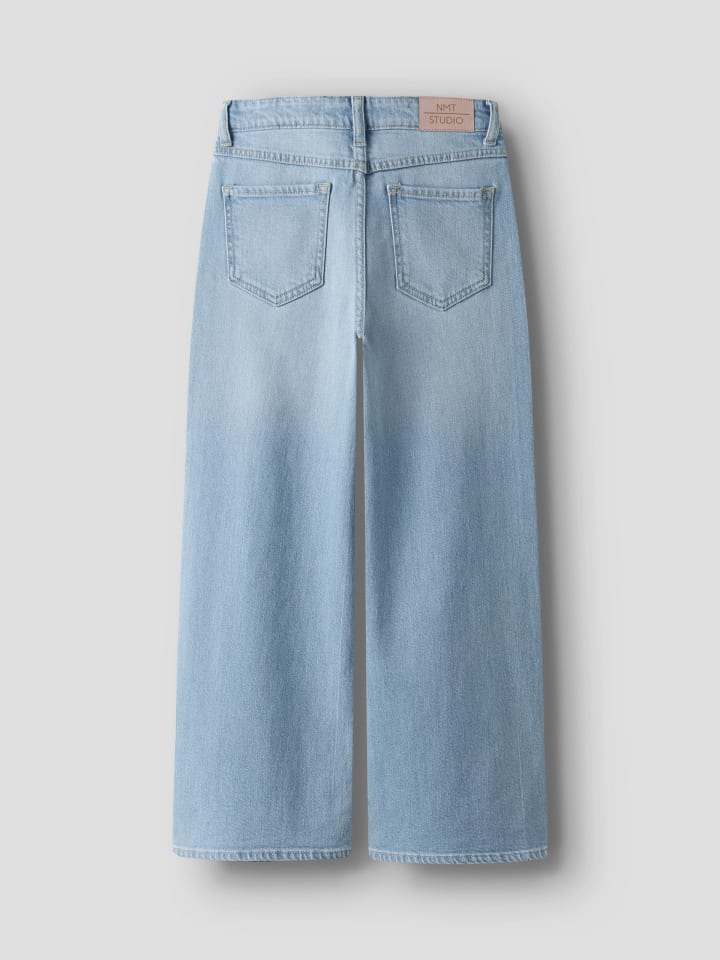 Name it Джинсы NKFBELLA HW W PLEAT JEANS 3020-AZ L, светло-голубой деним — фото 3