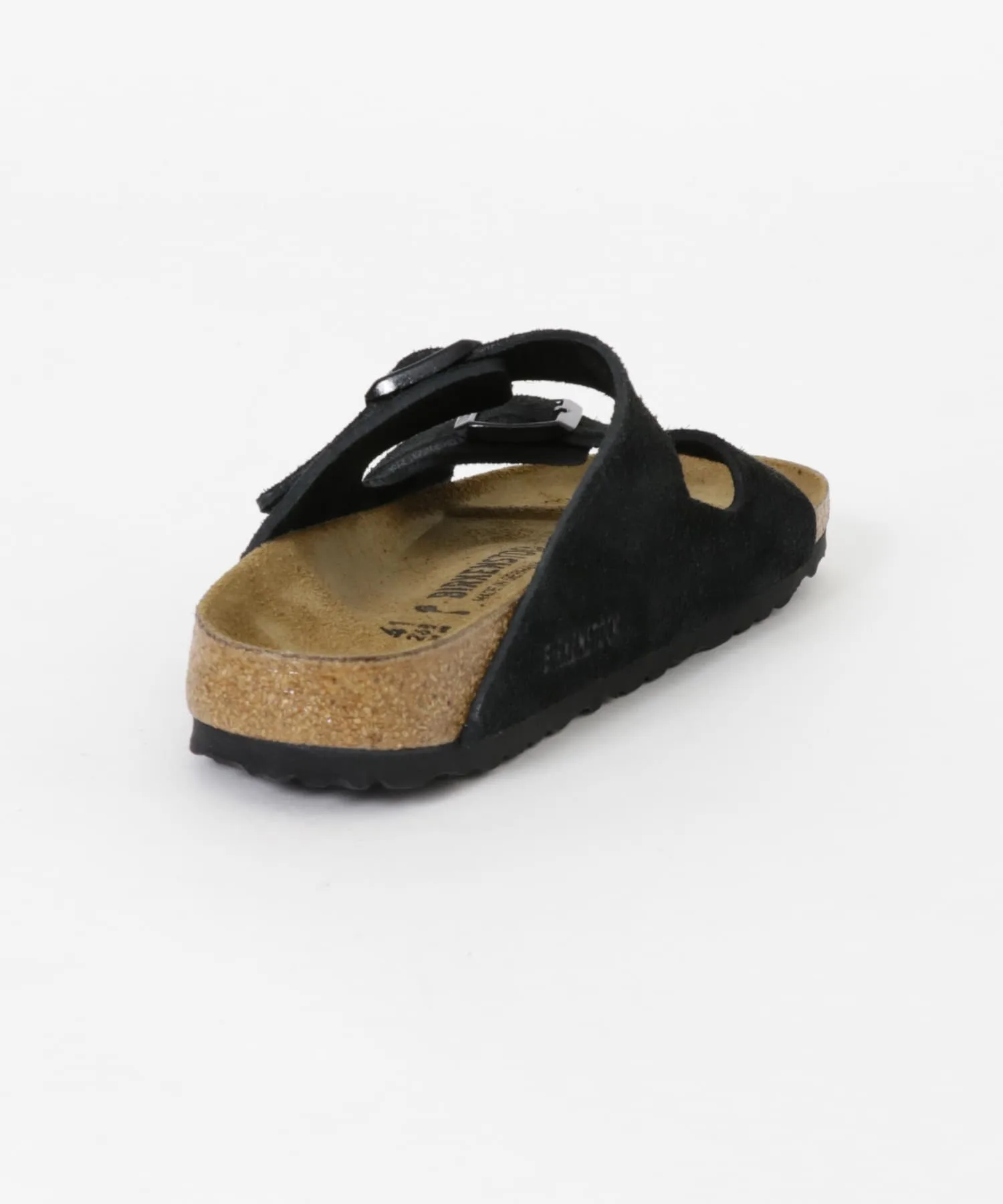 Мужские сандалии Birkenstock Arizona Narrow с пробковой стелькой черные — фото 4