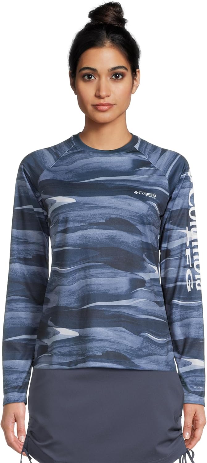 

Женская футболка Columbia Super Tidal с длинным рукавом, Collegiate Navy Obsidian