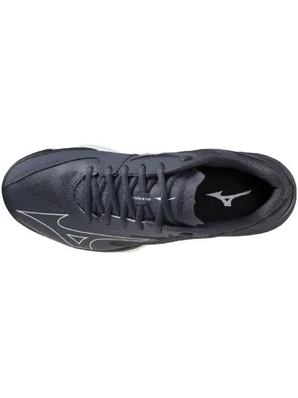 Кроссовки для бадминтона «Wave Claw EL2 Wide» от Mizuno, Light Gray X White X Green — фото 4