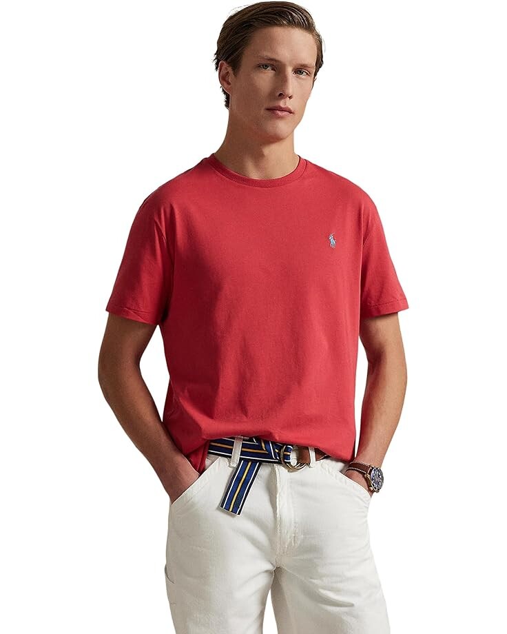 

Футболка Polo Ralph Lauren Short Sleeve Solid Crewneck Tee - Classic, цвет Post Red