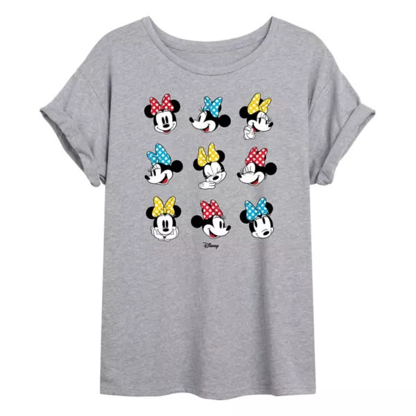 

Футболка большого размера с бантом в горошек от Minnie Mouse Junior Disney, серый