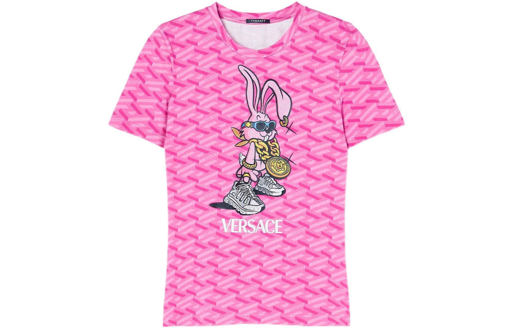 VERSACE Футболка SS24 CNY Women's Pink — фото 3