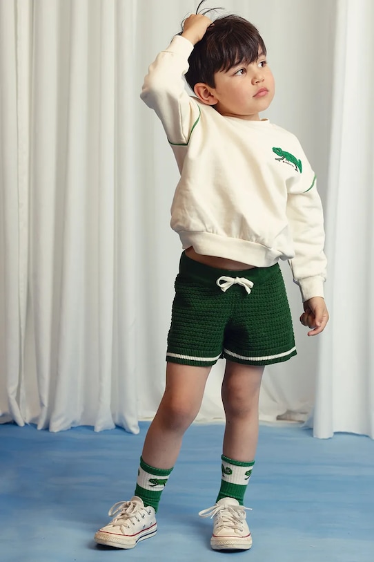 

Хлопковые детские шорты Mini Rodini, зеленый