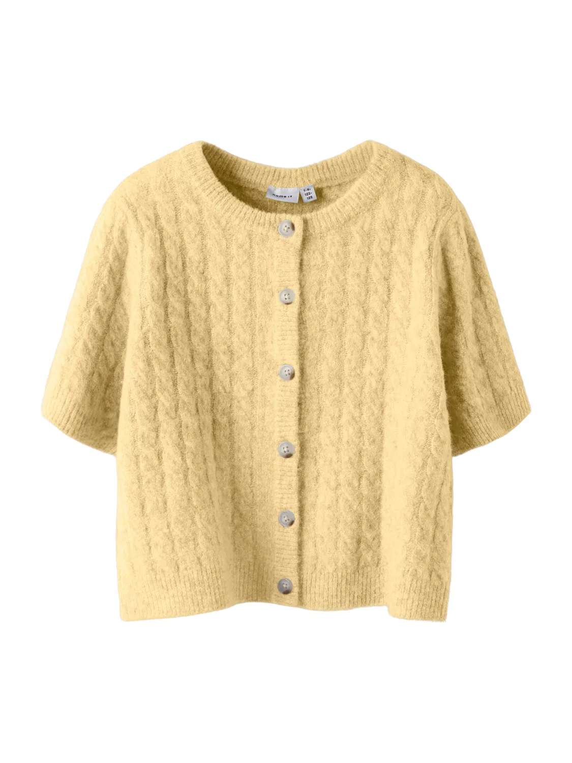 Вязаный кардиган 'NMFNALISA' Name It, Light Yellow
