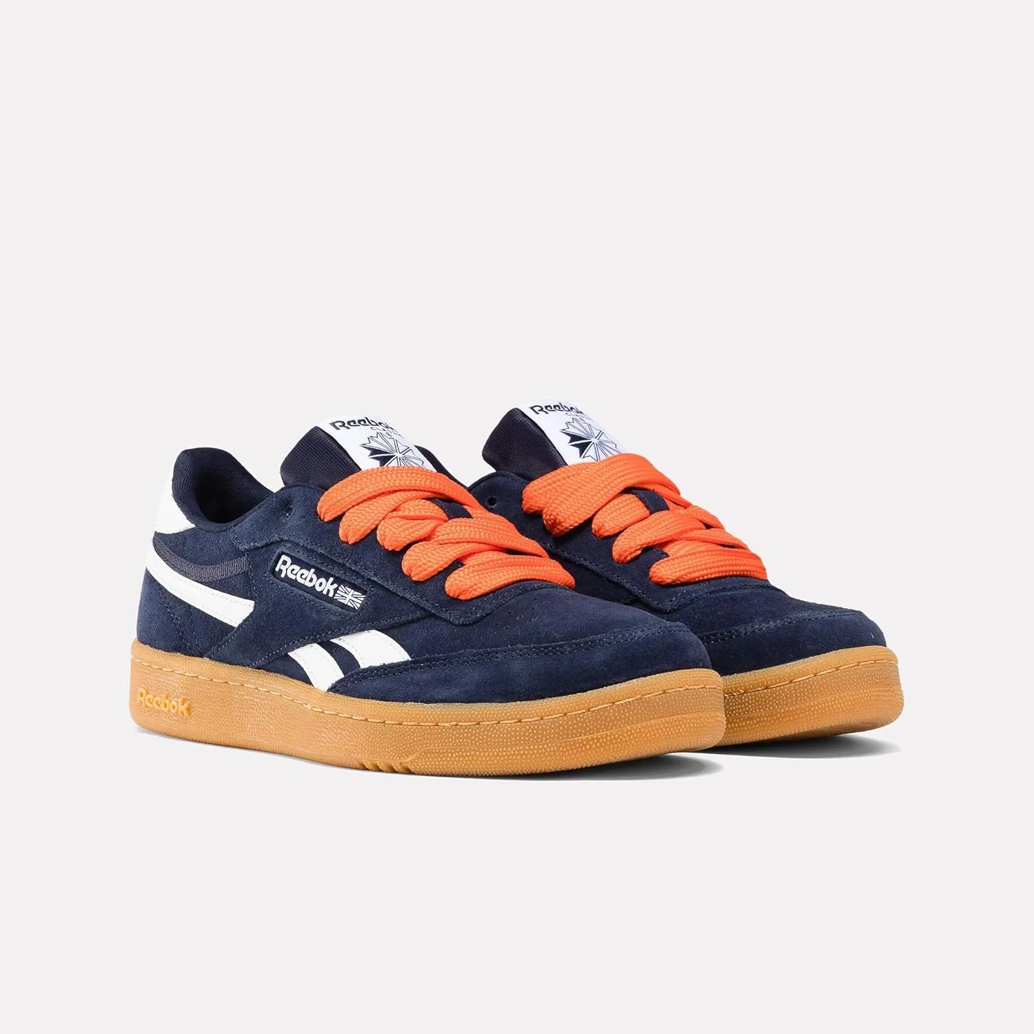 Кроссовки Reebok Boys' Club C Revenge, Vectornavy Pump Orange Gum6 — фото 2