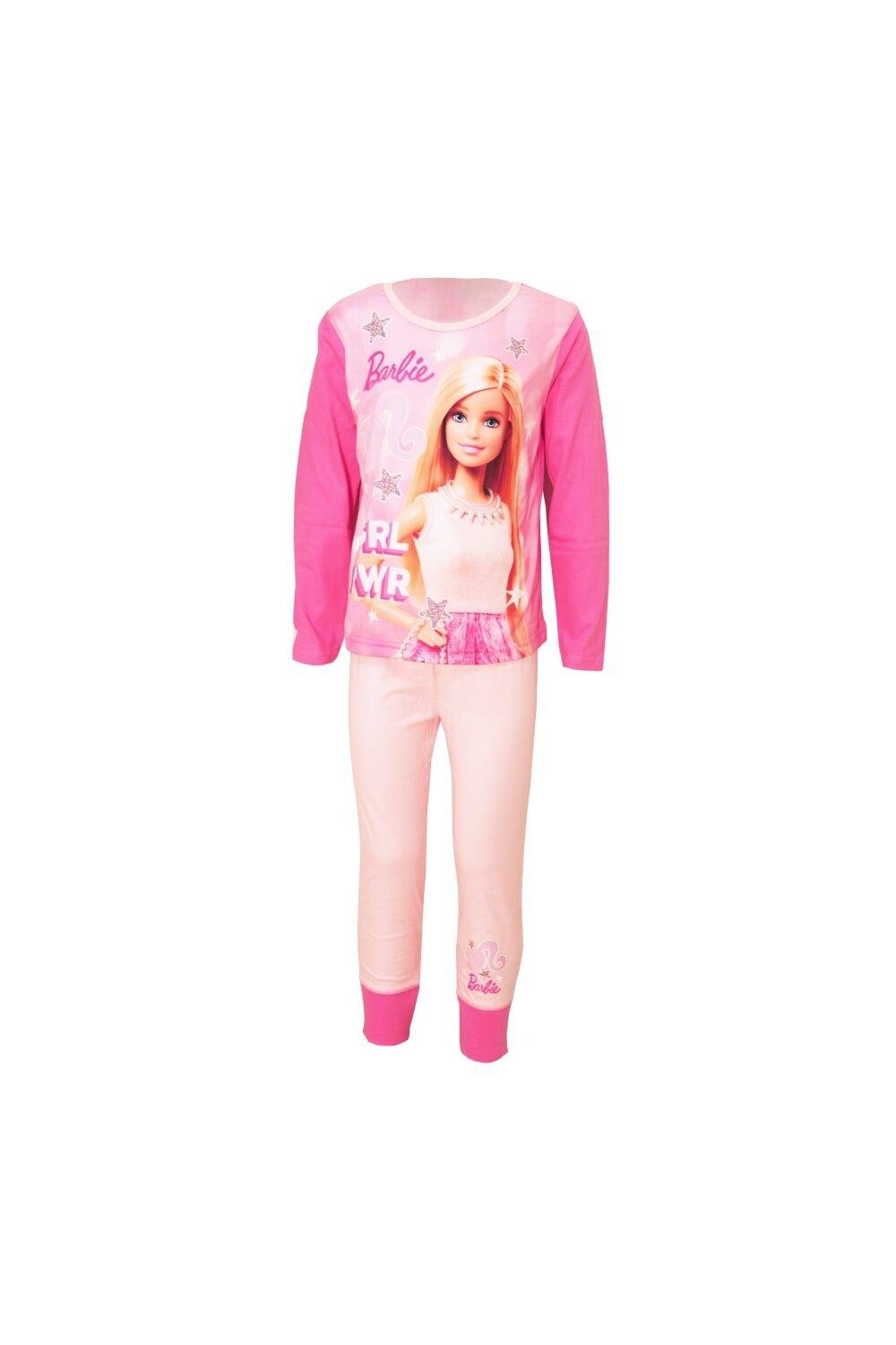 

Длинный пижамный комплект Grl Power Barbie, розовый