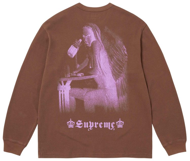 Футболка Supreme Angel Thermal, коричневый — фото 2