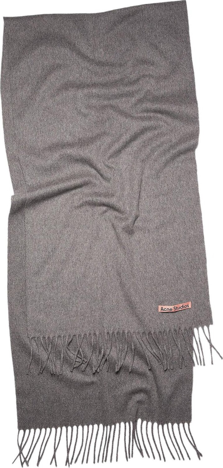 

Шарф Acne Studios Cashmere Fringe 'Grey Melange', серый