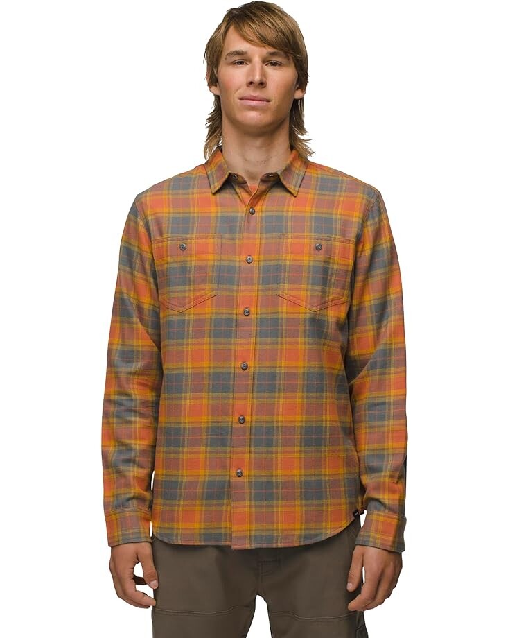 

Рубашка Prana Dolberg Flannel Shirt, цвет Terracotta 1