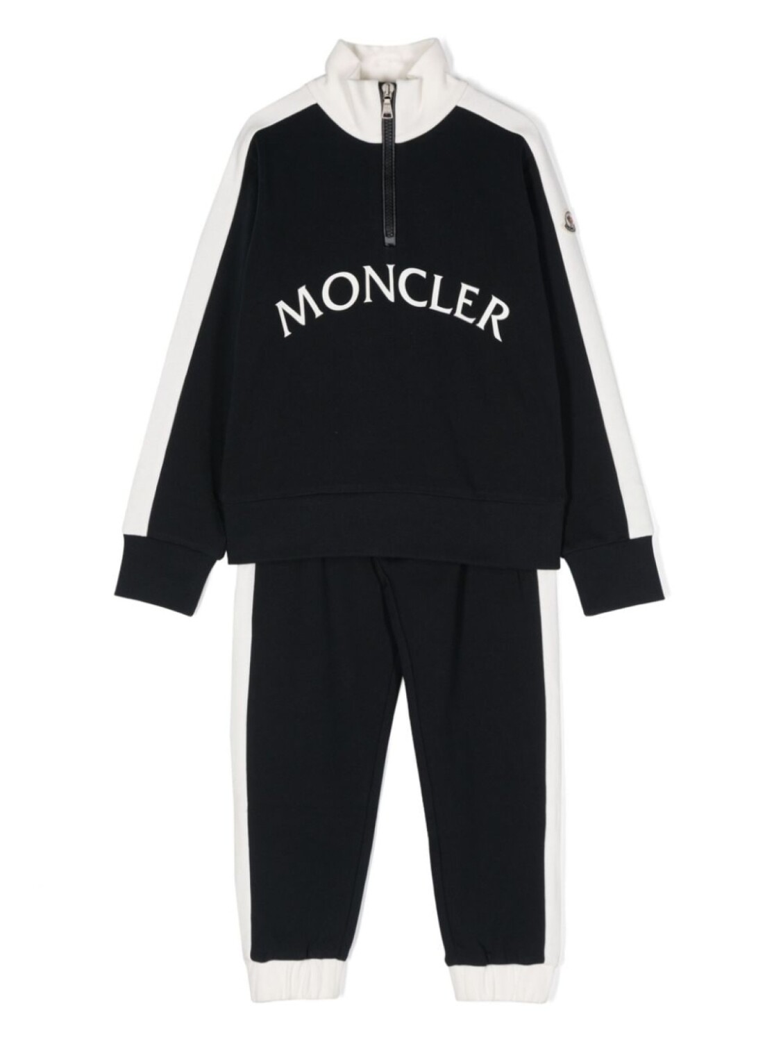 

Moncler Enfant спортивный костюм с нашивкой-логотипом, синий