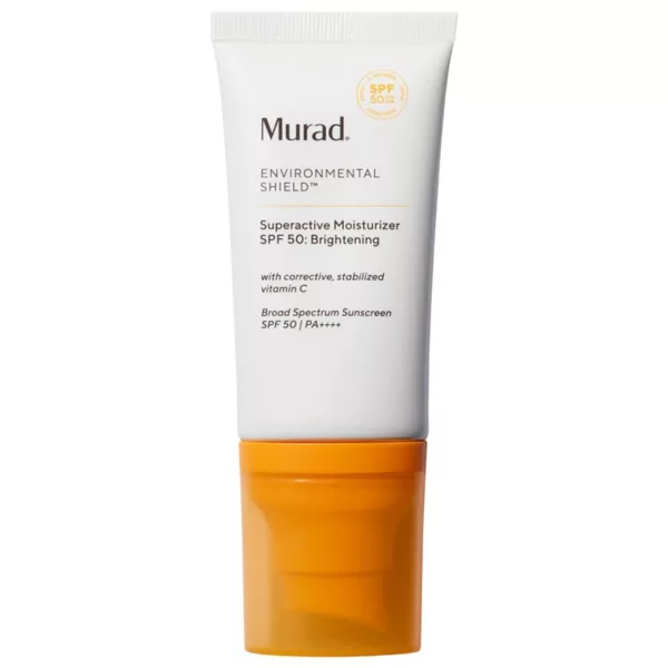 

Суперактивный осветляющий увлажняющий крем spf 50 с витамином c Murad