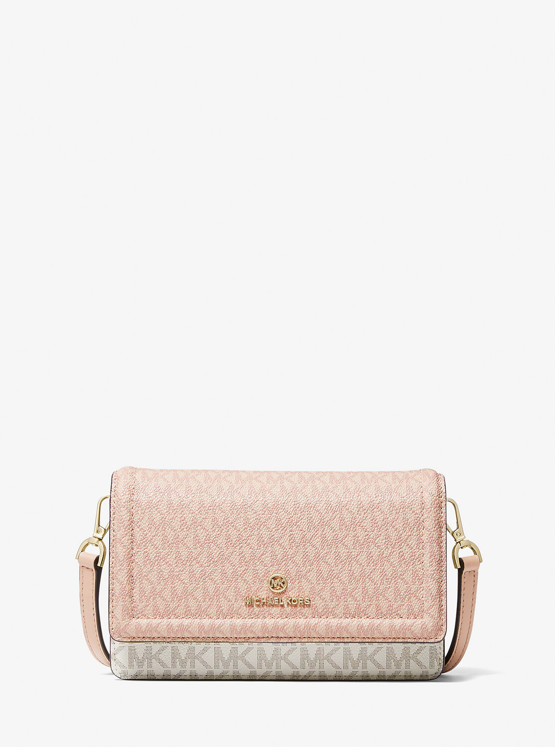 

Маленькая двухцветная сумка через плечо для смартфона с логотипом Jet Set Michael Kors, мультиколор