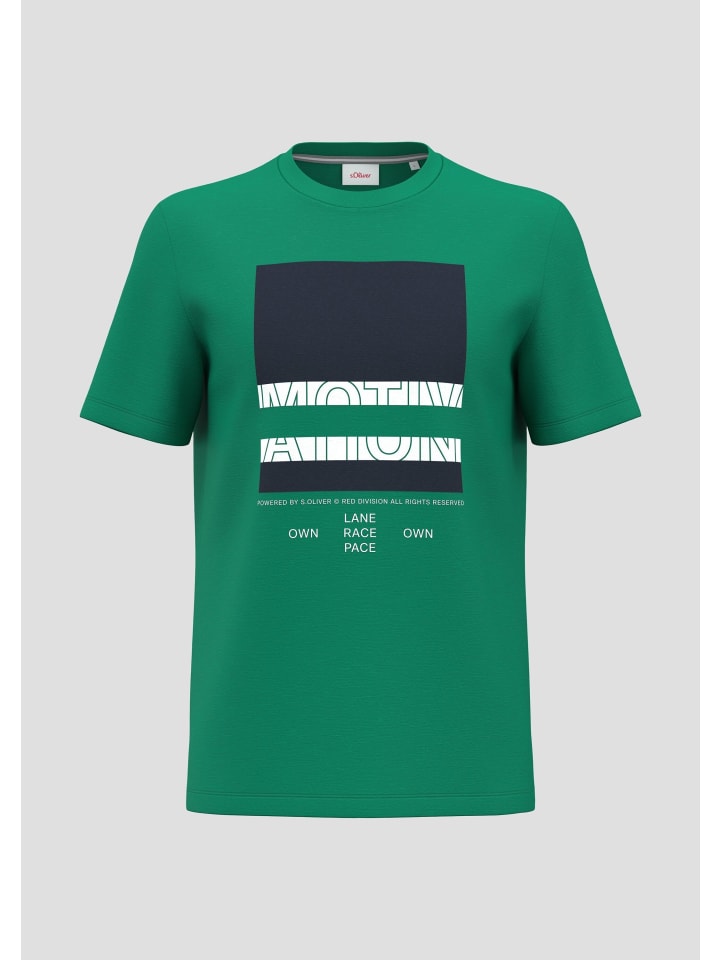 

s.Oliver Футболка цвета 76D1_изумруд, Зеленый, s.Oliver Футболка цвета 76D1_изумруд