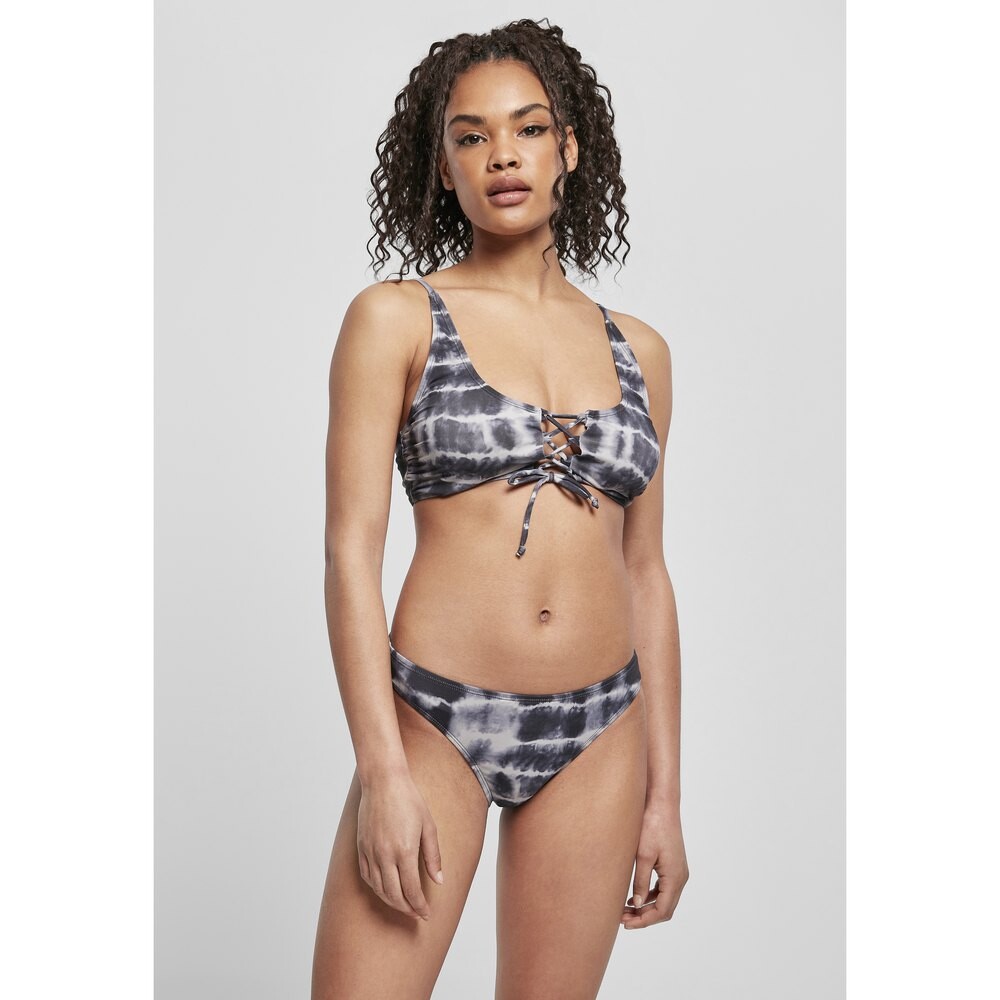 

Бикини Urban Classics Lace Up Tie Dye, черный