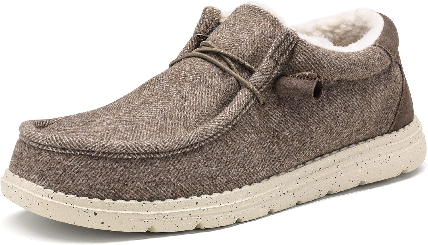 

Мужские слипоны Bruno Marc с подкладкой из искусственного меха, повседневная обувь, коричневый