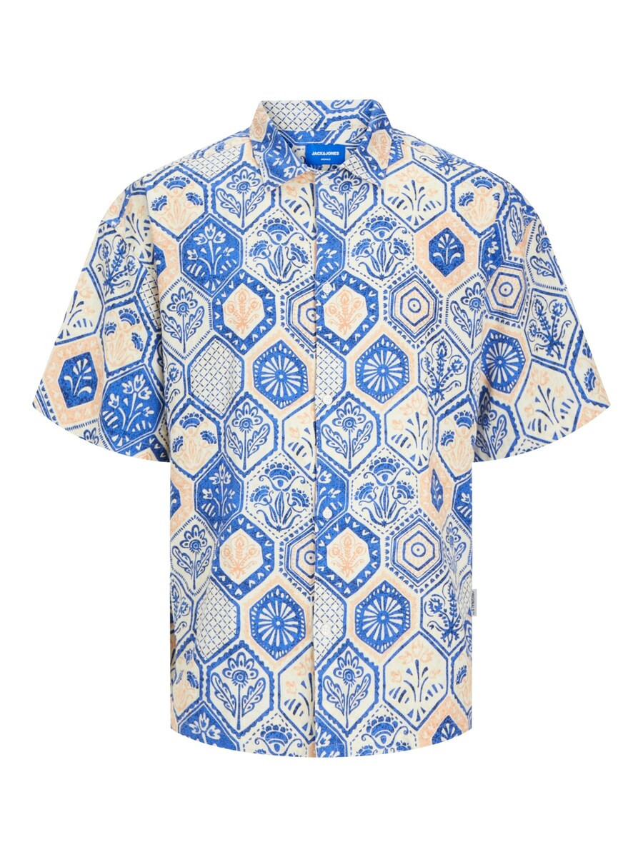 

Повседневная рубашка JACK & JONES Regular fit Button Up Shirt JORNoto, синий